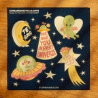 “Extraterrestrial Love” Glow-in-the-Dark Sticker Sheet