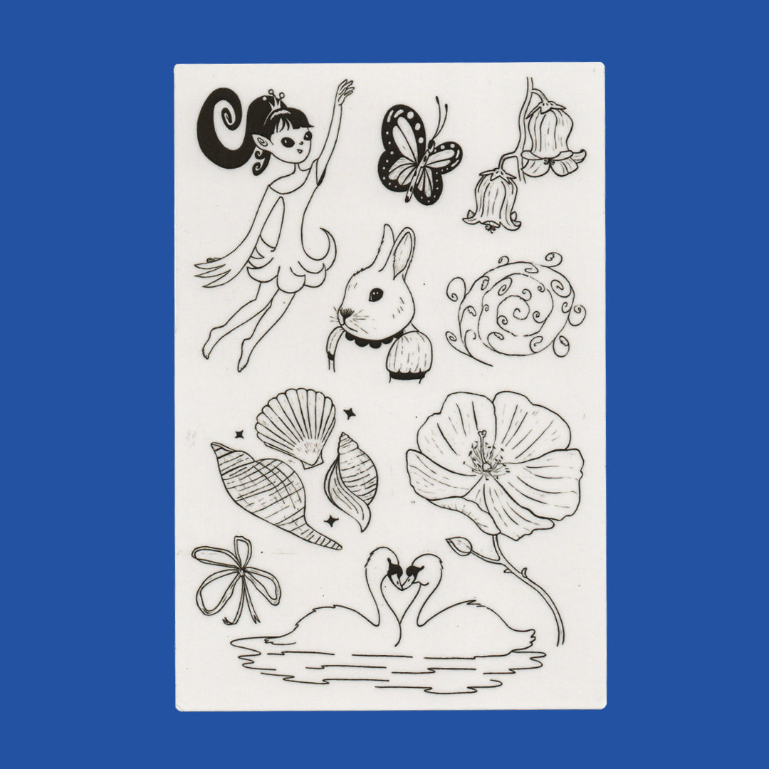 Whimsy - Temporary Tattoo Sheet
